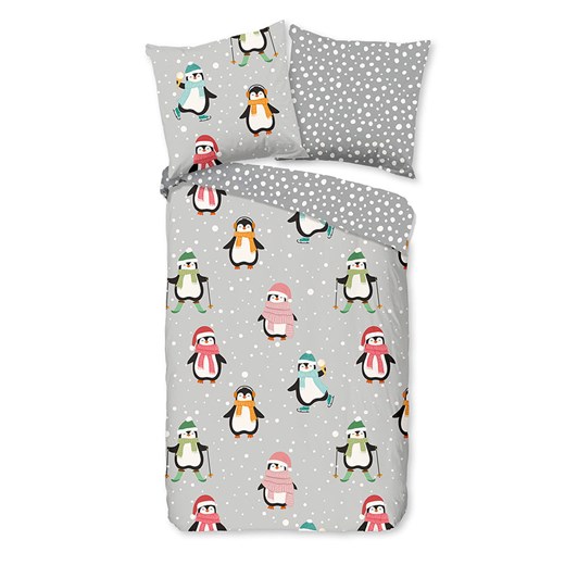 Good Morning Komplet pościeli flanelowej &quot;Liam&quot; w kolorze szarym ze sklepu Limango Polska w kategorii Pościel dziecięca - zdjęcie 187377099