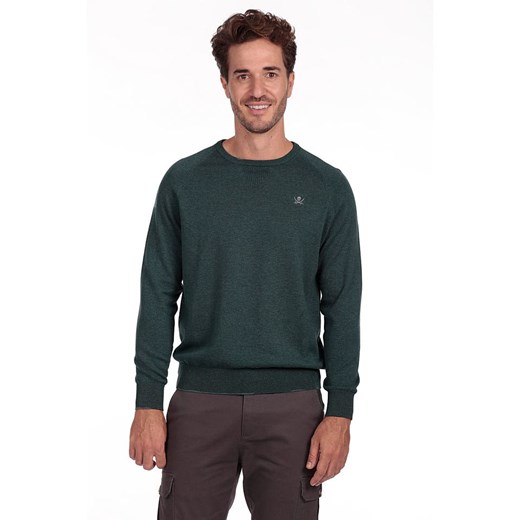 The Time of Bocha Sweter &quot;Corner&quot; w kolorze zielonym ze sklepu Limango Polska w kategorii Swetry męskie - zdjęcie 187377289