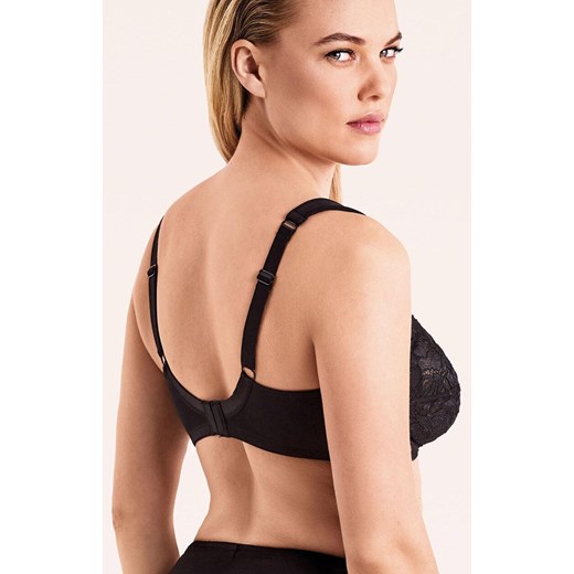 Biustonosz miękki koronkowy na fiszbinach wygodne ramiączka Petra Pizzo Infiore, Kolor czarny, Rozmiar 75C, INFIORE ze sklepu Intymna w kategorii Biustonosze - zdjęcie 187377788