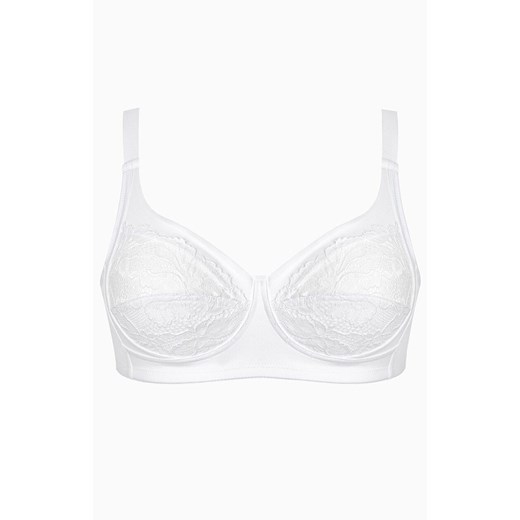 Biustonosz koronkowy miękki soft bez fiszbin biały Piuma Pizzo, Kolor biały, Rozmiar 75B, INFIORE ze sklepu Intymna w kategorii Biustonosze - zdjęcie 187377795