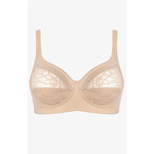 Biustonosz koronkowy miękki soft bez fiszbin cielisty Piuma Pizzo, Kolor cielisty, Rozmiar 75B, INFIORE ze sklepu Intymna w kategorii Biustonosze - zdjęcie 187377796
