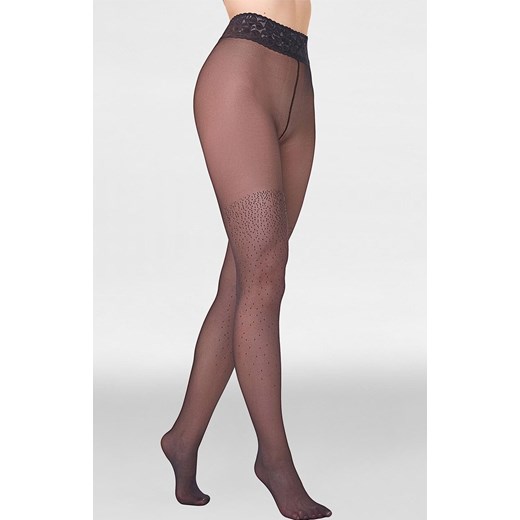 Marilyn rajstopy z koronką i dżetami Dream Line F12, Kolor czarny, Rozmiar 1/2, Marilyn ze sklepu Intymna w kategorii Rajstopy - zdjęcie 187377828