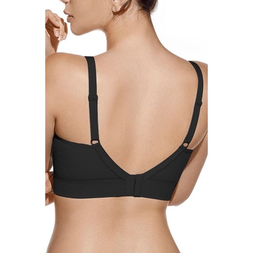 Biustonosz bezszwowy do karmienia czarny JANA, Kolor czarny, Rozmiar 2XL, Selene ze sklepu Intymna w kategorii Biustonosze - zdjęcie 187377876