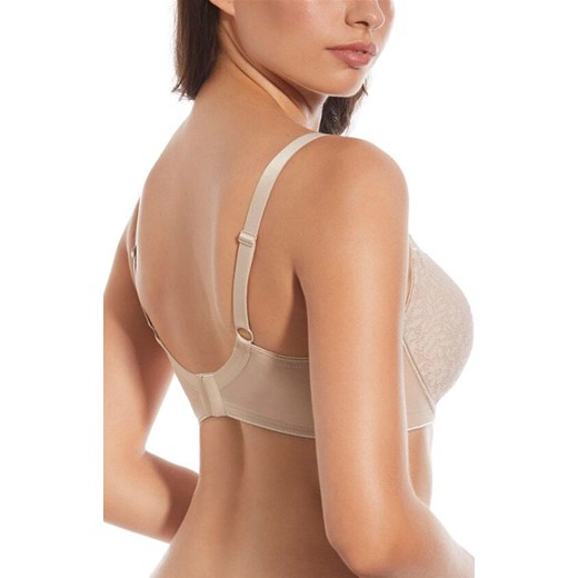 Biustonosz miękki bez wypełnienia na fiszbinach beżowy RITA, Kolor beżowy, Rozmiar 100C, Selene ze sklepu Intymna w kategorii Biustonosze - zdjęcie 187377878