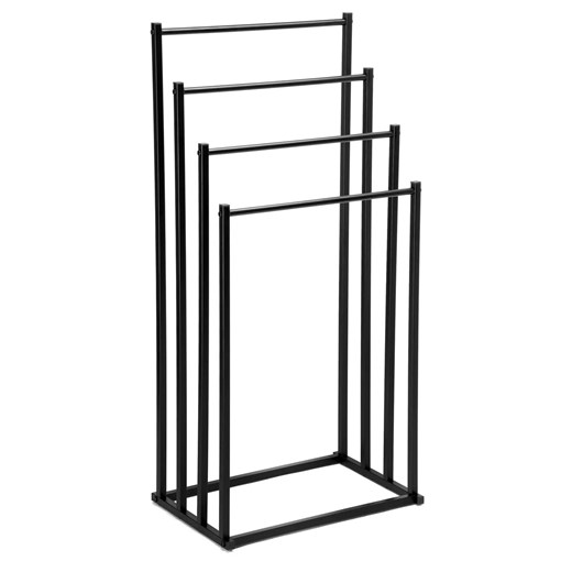 Czarny stojak 4-ramienny na ręczniki E4-C26 ze sklepu Edinos.pl w kategorii Łazienka - zdjęcie 187378095