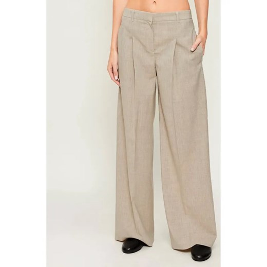 BOSS BLACK Wełniane spodnie Tiana4 | Regular Fit ze sklepu Gomez Fashion Store w kategorii Spodnie damskie - zdjęcie 187378637