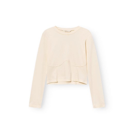 Rethinkit Koszulka &quot;Nice&quot; w kolorze beżowym Rethinkit L wyprzedaż Limango Polska