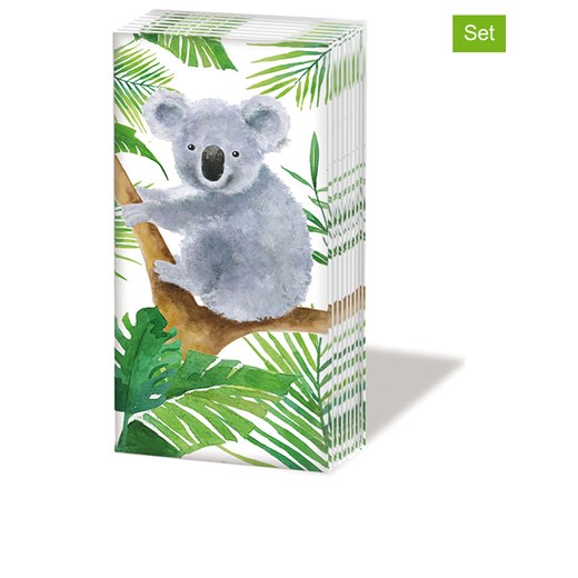 ppd Chusteczki (60 szt.) &quot;Koala bear&quot; w kolorze biało-zielonym Ppd onesize okazja Limango Polska