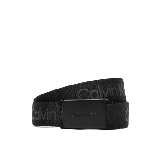 Pasek Dziecięcy Calvin Klein Calvin Logo Canvas Belt IU0IU00667 Czarny ze sklepu eobuwie.pl w kategorii Paski dziecięce - zdjęcie 187378855
