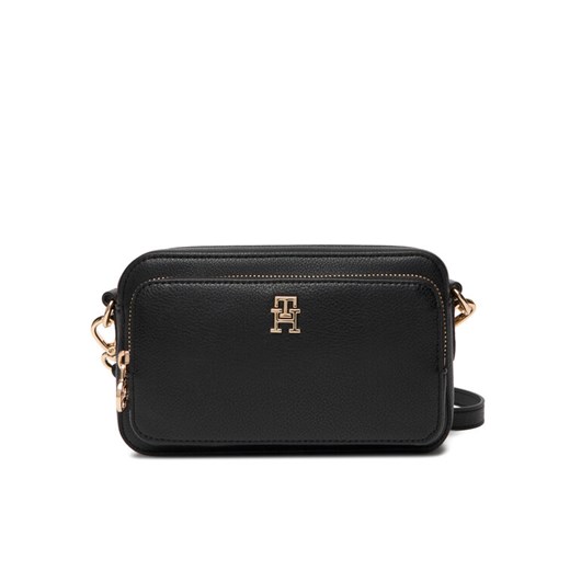 Torebka Tommy Hilfiger Th Icon Camera Bag AW0AW18120 Czarny ze sklepu eobuwie.pl w kategorii Listonoszki - zdjęcie 187378858