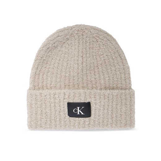 Calvin Klein Czapka Hardware K60K612652 Beżowy ze sklepu MODIVO w kategorii Czapki zimowe damskie - zdjęcie 187379379