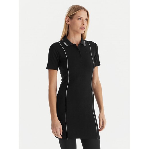 Guess Sukienka dzianinowa V5YK00 KCX12 Czarny Regular Fit ze sklepu MODIVO w kategorii Sukienki - zdjęcie 187379429