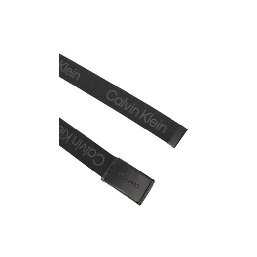 Calvin Klein Pasek Dziecięcy Calvin Logo Canvas Belt IU0IU00667 Czarny Calvin Klein S_M MODIVO