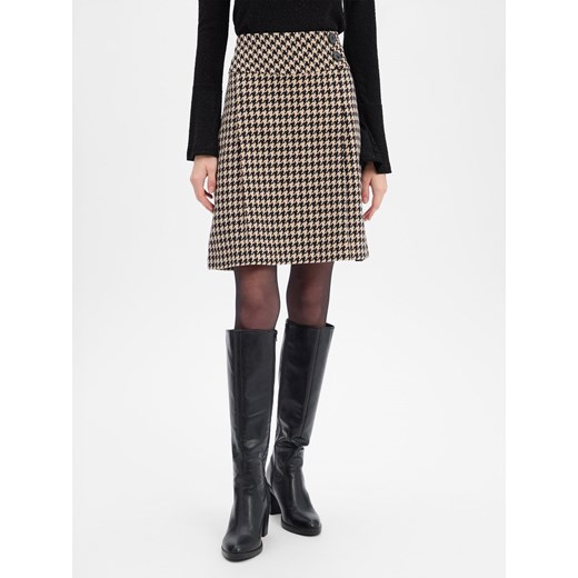 Franco Callegari Damska spódnica mini Kobiety beżowy wzorzysty Franco Callegari 38 vangraaf