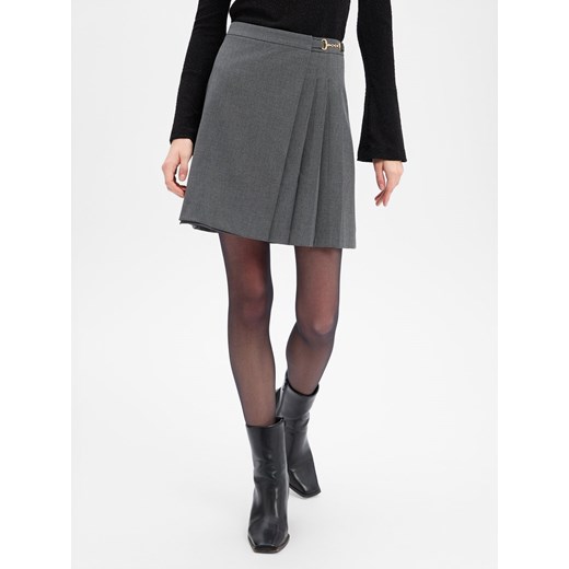 Marie Lund Damska spódnica kopertowa z zawartością wełny Kobiety antracytowy Marie Lund 38 vangraaf