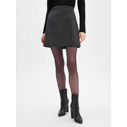 Marie Lund Damska spódnica kopertowa z zawartością wełny Kobiety antracytowy Marie Lund 38 vangraaf