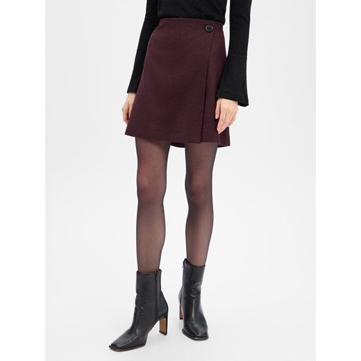 Marie Lund Damska spódnica kopertowa z zawartością wełny Kobiety bakłażanowy Marie Lund 34 vangraaf