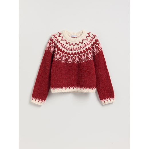 Reserved - Wzorzysty sweter - wielobarwny ze sklepu Reserved w kategorii Swetry damskie - zdjęcie 187381007