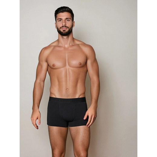 Sinsay - Bawełniane bokserki classic 3 pack - czarny Sinsay XS Sinsay