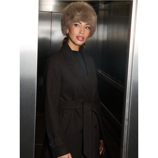 Sinsay - Czapka z imitacji futra - brązowy ze sklepu Sinsay w kategorii Czapki zimowe damskie - zdjęcie 187382239