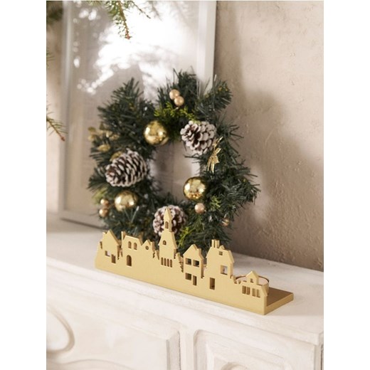 Sinsay - Świecznik ze świątecznym motywem - złoty ze sklepu Sinsay w kategorii Świeczniki - zdjęcie 187382249