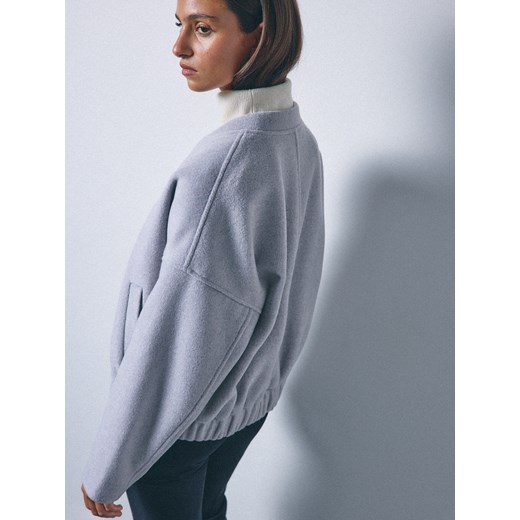 Mohito - Szara kurtka z wełną - szary ze sklepu Mohito w kategorii Kurtki damskie - zdjęcie 187382338