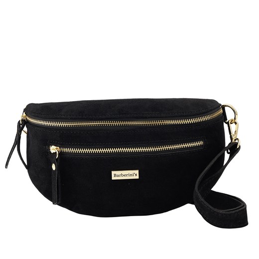 Zamszowa nerka damska Barberinis - Czarna ze sklepu butyolivier w kategorii Nerki - zdjęcie 187382965