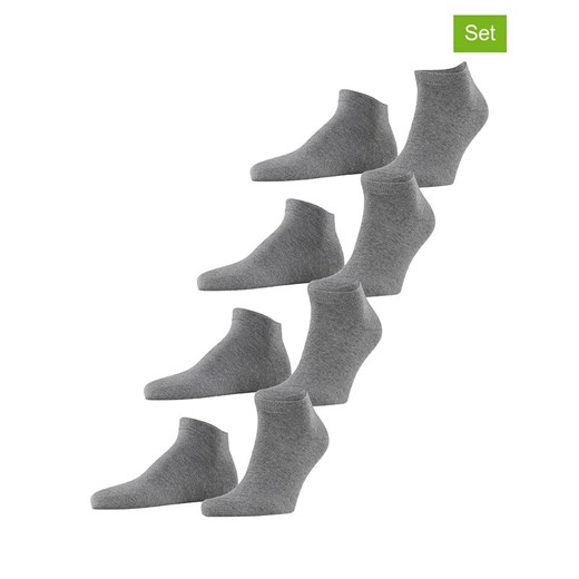 ESPRIT Skarpety (4 pary) &quot;Solid&quot; w kolorze szarym ze sklepu Limango Polska w kategorii Skarpetki męskie - zdjęcie 187383987