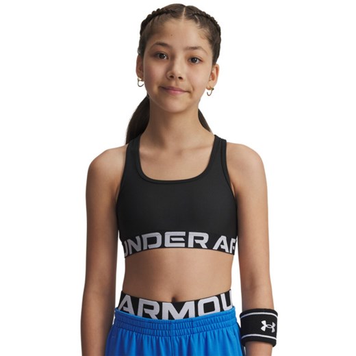Dziewczęcy biustonosz treningowy Under Armour G Crossback Bra - czarny ze sklepu Sportstylestory.com w kategorii Biustonosze - zdjęcie 187384215
