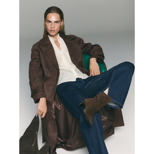 Reserved - Jeansy straight - granatowy ze sklepu Reserved w kategorii Jeansy damskie - zdjęcie 187384787