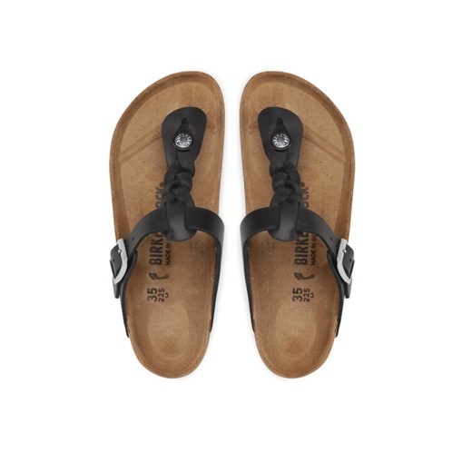 Japonki Birkenstock Gizeh Braided 1021360 Czarny ze sklepu eobuwie.pl w kategorii Klapki damskie - zdjęcie 187384899