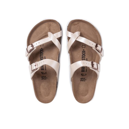 Japonki Birkenstock Mayari 0071661 Beżowy ze sklepu eobuwie.pl w kategorii Klapki damskie - zdjęcie 187384916