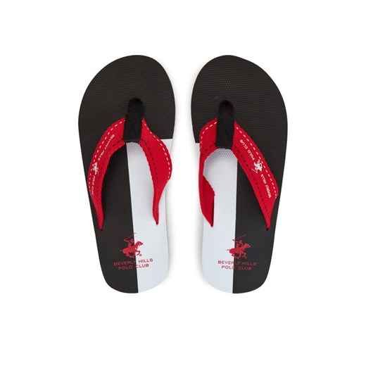 Japonki Beverly Hills Polo Club M-802659 Czerwony ze sklepu eobuwie.pl w kategorii Klapki męskie - zdjęcie 187384979