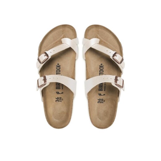 Japonki Birkenstock Mayari 1020664 Écru ze sklepu eobuwie.pl w kategorii Klapki damskie - zdjęcie 187384985