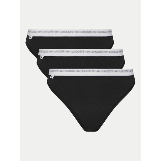 Lacoste Komplet stringów 8F1341 Czarny ze sklepu MODIVO w kategorii Majtki damskie - zdjęcie 187385175