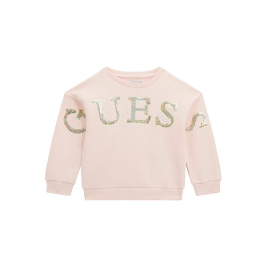 Guess Bluza K5BQ04 KAD74 Różowy Regular Fit ze sklepu MODIVO w kategorii Bluzy i swetry - zdjęcie 187385196