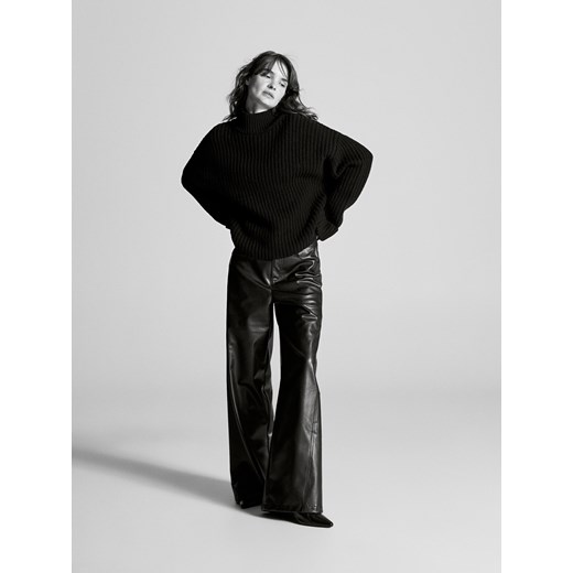 Reserved - Sweter z wełną - czarny ze sklepu Reserved w kategorii Swetry damskie - zdjęcie 187386039