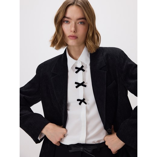 Reserved - Koszula z kokardkami - biały ze sklepu Reserved w kategorii Koszule damskie - zdjęcie 187386116