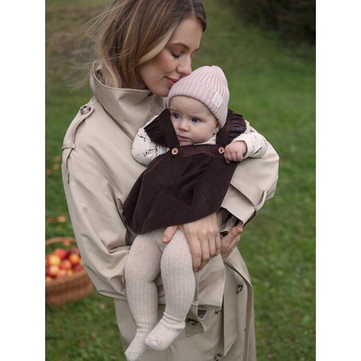 Reserved - Bawełniany komplet z opaską - brązowy ze sklepu Reserved w kategorii Komplety niemowlęce - zdjęcie 187386178