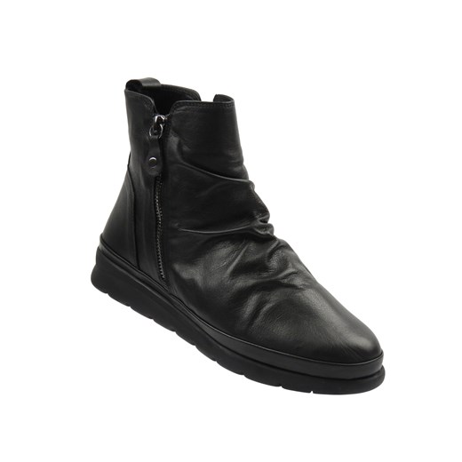 Botki damskie Nika Komfort 0630-8057-20, czarne ze sklepu ulubioneobuwie w kategorii Botki - zdjęcie 187386355