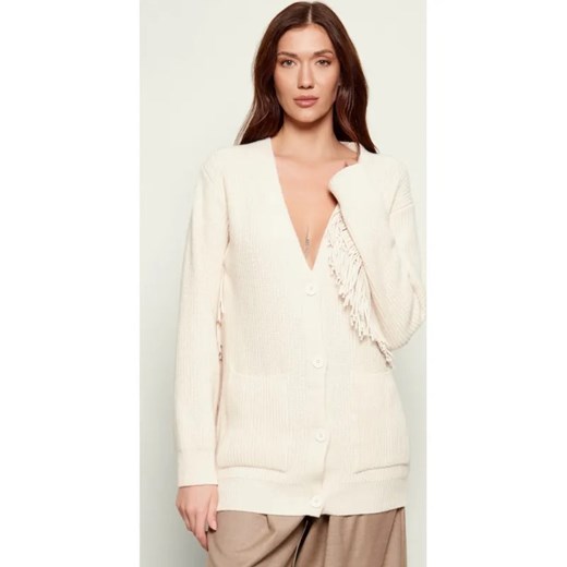 AKEP Kardigan | Relaxed fit | z dodatkiem wełny i kaszmiru ze sklepu Gomez Fashion Store w kategorii Swetry damskie - zdjęcie 187387506