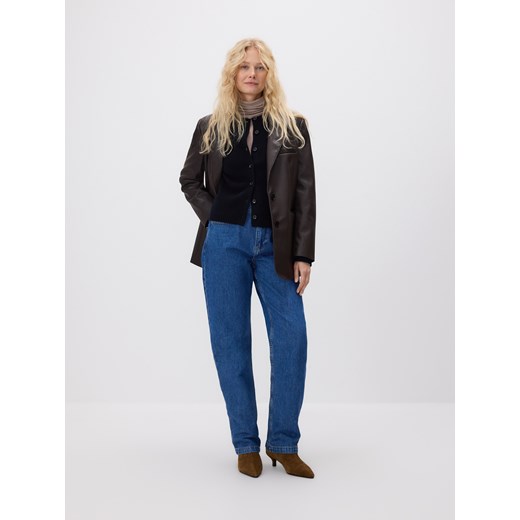 Reserved - Wełniany kardigan - czarny ze sklepu Reserved w kategorii Swetry damskie - zdjęcie 187387876