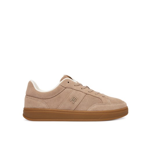 Tommy Hilfiger Sneakersy Th Heritage Court Sneaker Suede FW0FW09266 Beżowy ze sklepu MODIVO w kategorii Buty sportowe damskie - zdjęcie 187388458