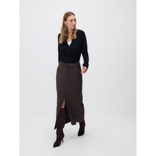 Reserved - Wełniany kardigan - czarny ze sklepu Reserved w kategorii Swetry damskie - zdjęcie 187388778