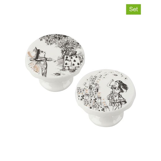 Mikasa Patery (2 szt.) w kolorze biało-czarnym na ciasto - Ø 10 cm ze sklepu Limango Polska w kategorii Misy i tace dekoracyjne - zdjęcie 187389497