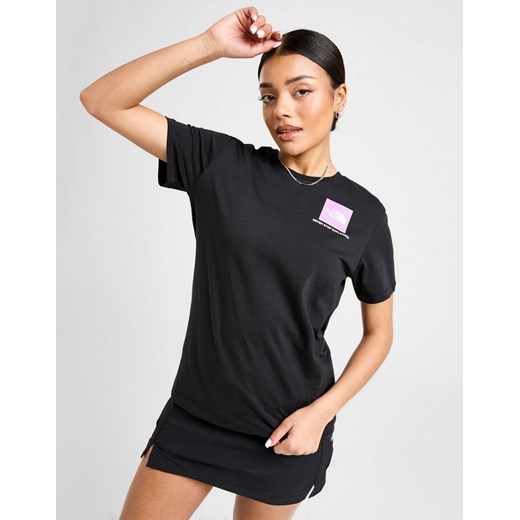 THE NORTH FACE T-SHIRT MTN BOX GRPH T BLK/PNK The North Face XS wyprzedaż JD Sports 