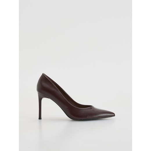 Reserved - Czółenka na szpilce - mahoniowy ze sklepu Reserved w kategorii Czółenka - zdjęcie 187390436