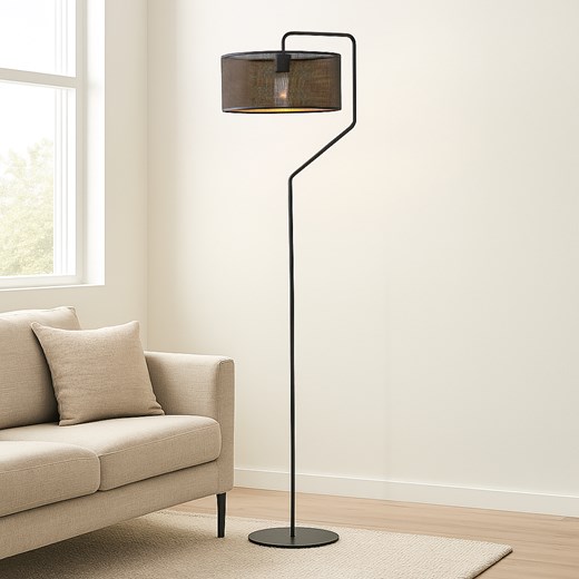 Elegancka lampa stojąca do salonu TESALLIA AŻUR z oryginalnym abażurem w siateczkę ze sklepu Lysne w kategorii Lampy podłogowe - zdjęcie 187390625