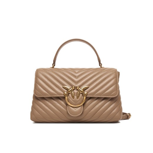 Torebka Pinko Love Lady Puff Classic Cl Brązowy ze sklepu eobuwie.pl w kategorii Listonoszki - zdjęcie 187390867