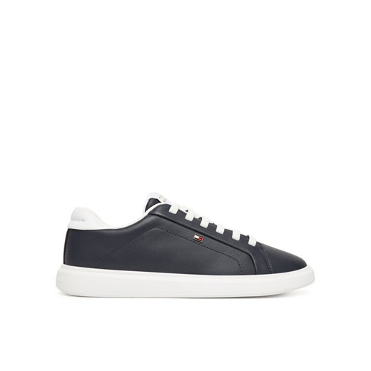 Sneakersy Tommy Hilfiger Icon Court Light Weight FW0FW08948 Granatowy ze sklepu eobuwie.pl w kategorii Buty sportowe damskie - zdjęcie 187390906